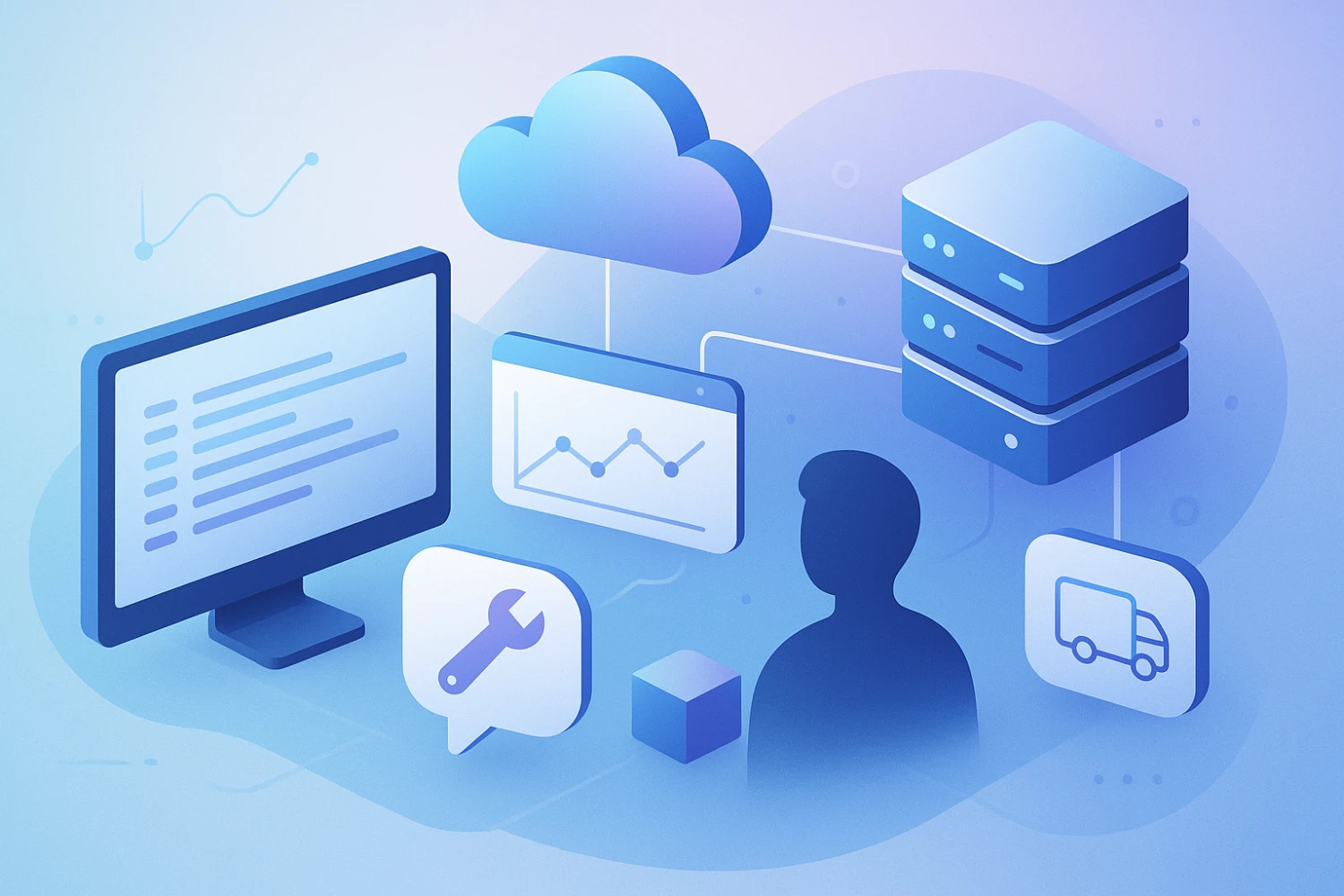 Monitoring logs and technical support for courier connector