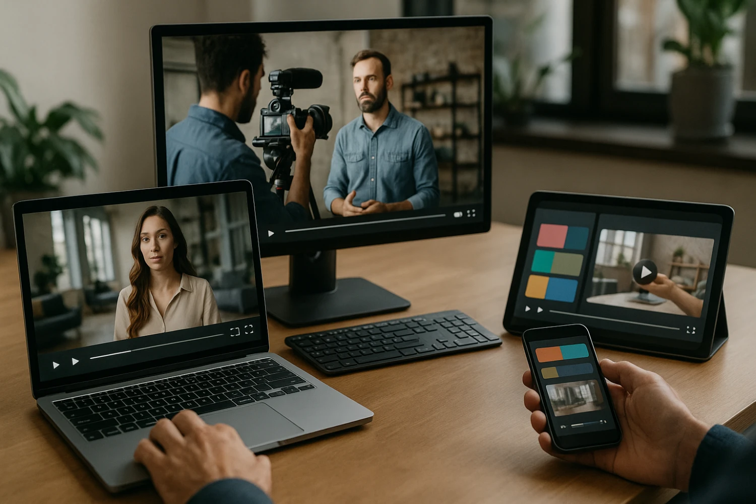 On-site and studio video production for businesses