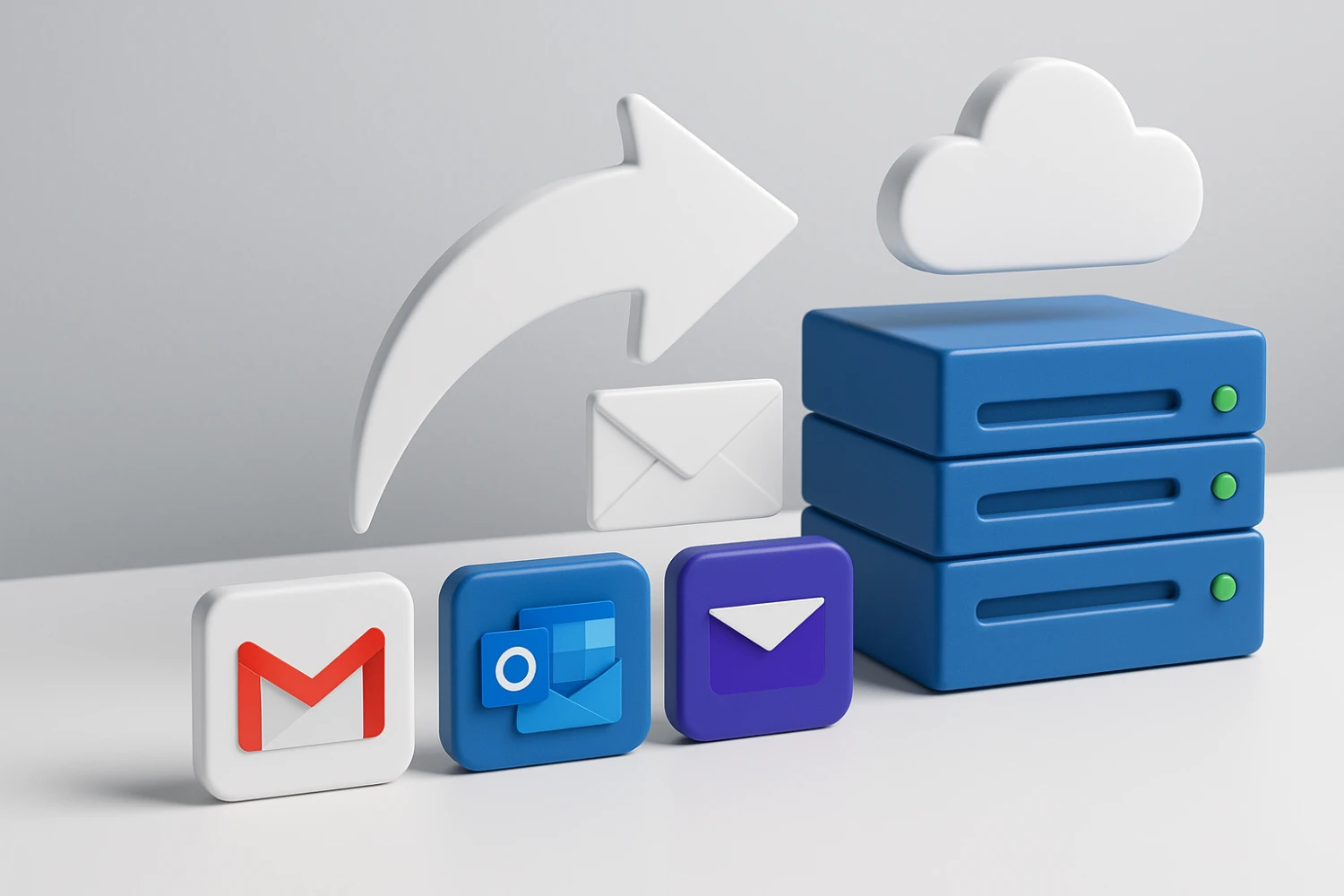 Email migration from Gmail Outlook Yahoo to business email hosting